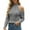 Grey, variant on Sweater for Women Cold Shoulder Turtleneck Solid Long Sleeve Soft Cable Knit Slim Fall Knitwear