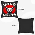 thumbnail image 6 of Set of 2 Throw Pillow Covers 18x18in - Bold Red Background with Stylized Cat Design Modern Edgy Aesthetic for Couch Bed Car, 6 of 8