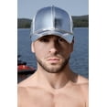 thumbnail image 4 of Gorra de béisbol Unisex metálica Brillante con Correa Ajustable de Velcro, 4 of 4