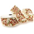 thumbnail image 1 of Ribbon Traditions 2 1/2" Wired Ribbon Fall Berries Branch On Cream 25 Yards, 1 of 4