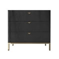 thumbnail image 3 of Boyel Living Modern Black Nightstand with 3 Drawers, End Table Nightstands Wood Bedside Table for Bedroom Living Room, 3 of 9