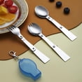 thumbnail image 4 of Lerpwige Camping Utensils Folding Spoon Fork Knifed Reusables Camping Tableware, 4 of 13
