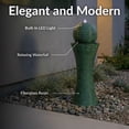 thumbnail image 4 of Sunnydaze Desert Spring Modern Green Polyresin Solar Fountain with Battery, 4 of 12