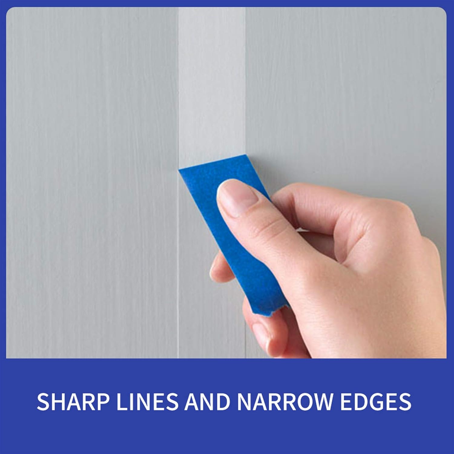 ADHES Blue Painters Tape, Blue Masking Tape for Walls, UV Anti, Clean Remove