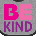 thumbnail image 4 of Inktastic Be Kind Logo in Pink and Purple Boys or Girls Baby Bib, 4 of 4