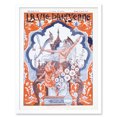thumbnail image 1 of Vintage French Fashion La Vie Parisienne Fall Baghdad WW1 British Magazine Cover Art Print Framed Poster Wall Decor 12x16 inch, 1 of 5