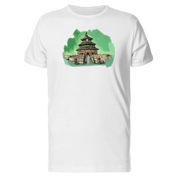 Chinese Altar Watercolor Tee Men's -Image by Shutterstock