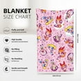 thumbnail image 3 of The Powerpuff Girls Anti-Pilling Flannel 32"X48" Super Soft Plush Air Condition Quilt Fluffy Warm Cozy Decorative Blankets, 3 of 7