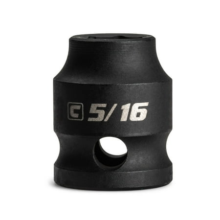

Capri Tools 5/16 in. Stubby Impact Socket 3/8 in. Drive 6 Point SAE