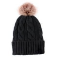 thumbnail image 2 of AWZXDE Womens Casual Ordinary Versatile Basic Fuzzy Knit Outdoor Street Style Knitted Hat for Travel Black,One Size, 2 of 2