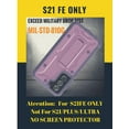 thumbnail image 5 of Caseborne ArmadilloTek V Series Case Compatible with Samsung [Galaxy S21 FE 5G] Case Military Grade Full-Body Rugged with Built-in Kickstand [Screenless Version] - Purple, 5 of 5