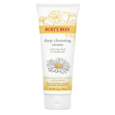 Burts Bees Deep Cleansing Cream 6oz Soap Bark/Chamomile (Pack of 3)