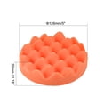thumbnail image 2 of Uxcell 5" Foam Drill Polishing Pad, Buffing Sponge Buffer Pads Wave Disc, Hook and Loop Backing 5Pack, 2 of 6