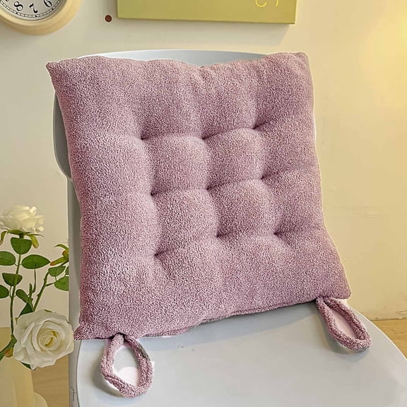 Nkmbld Chair Cushions for Dining Chairs, High Density Foam Comfortable Chair Pad for Kitchen, Slip Resistant Indoor Seat Cushion, Machine Washable,Purple