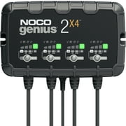 NOCO GENIUS2X4 4-Bank 8A (2A/Bank) 6V/12V Smart Battery Charger and Maintainer