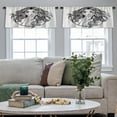 thumbnail image 4 of LALILO Kitchen Curtain Valance Pretty Girl With Wind Rod Pocket Window Curtain 52"x 18" Set of 2, 4 of 7