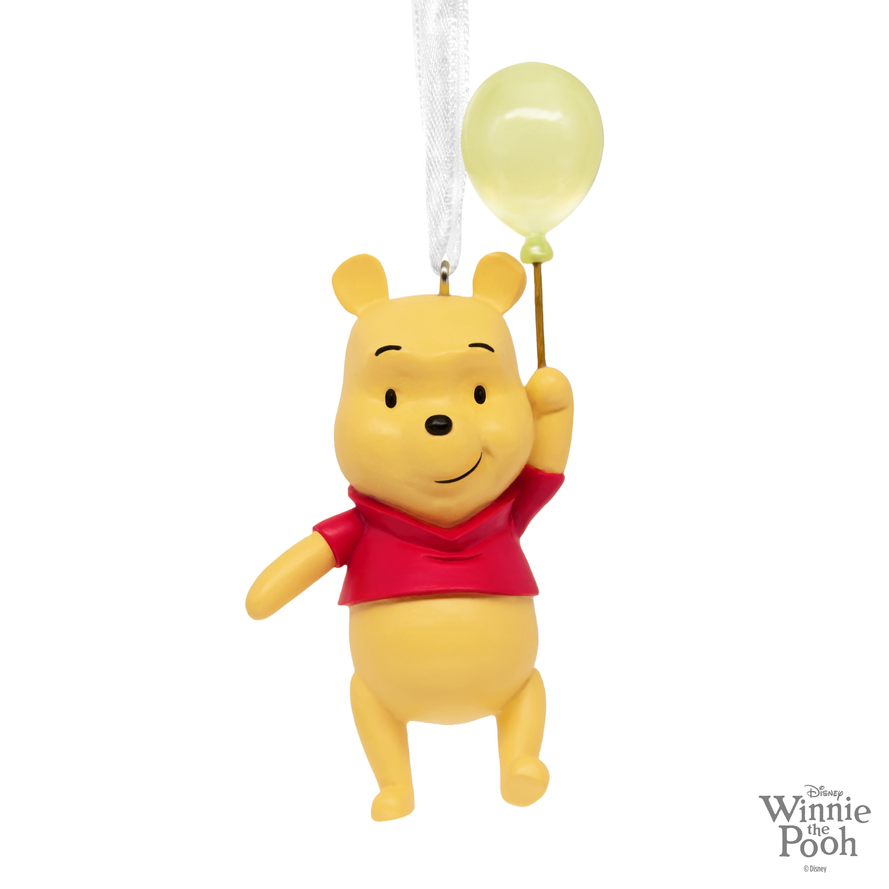 Hallmark Christmas Ornament (Disney Winnie the Pooh With Balloon), 1 Count