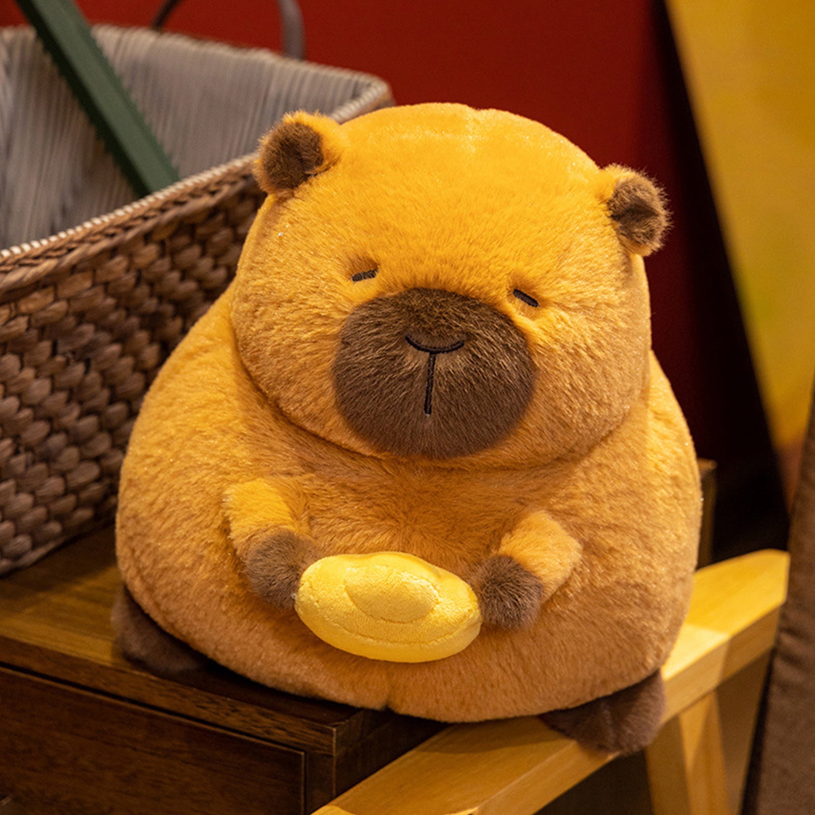 YIFAEUX Capybara Plush Doll Pillow Soft Kawaii Stuffed Animal Toy for Kids Adults Capybara Hugging Capybara Cuddly Rodents Doll Gift for Birthdays Valentines