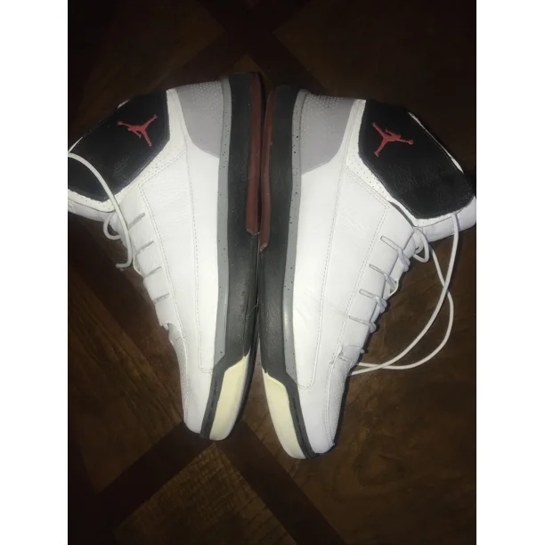 Jo r-dan Formula White/Varsity Black Red Sneakers 414868-101 SIZE 13 NO BOX !!!!!!