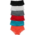 thumbnail image 3 of ToBeInStyle Women's Pack of 6 Lace Accents Hipster & Bikini Panties, 3 of 5
