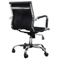 thumbnail image 3 of vidaXL White Leather Office Chair, 3 of 8
