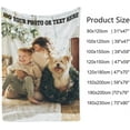 thumbnail image 6 of Personalized Blanket with Photo Text - Cozy Flannel Material Customized Picture Blanket, Birthday Gift for Wife, Mom, Dad, Kids, Pet, Friends, 6 of 6
