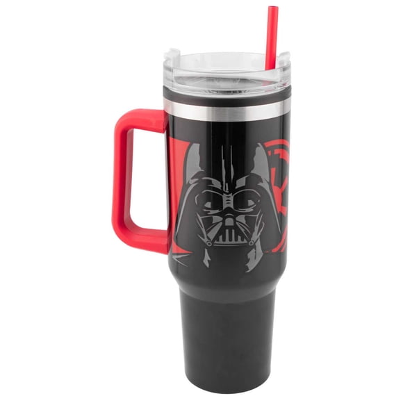 Termo Doble Pared con Asa y Popote de 1.2 L Ambient 21 Star Wars Darth Vader