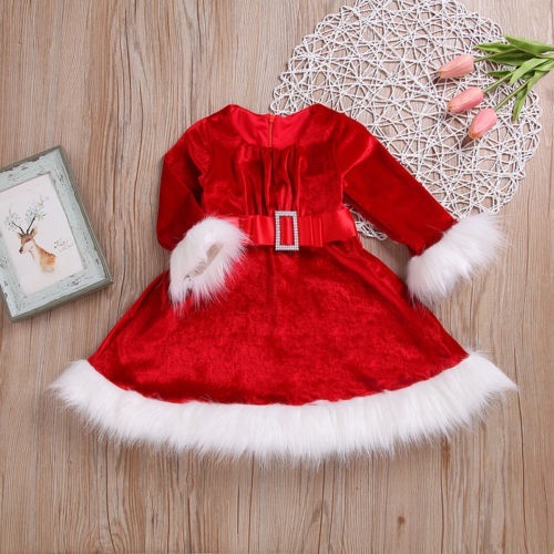 baby velvet christmas dress