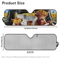 thumbnail image 6 of Binienty Sunflower Highland Cow Print Sun Shade For Car Windshield Easy Installation Universal Compatible with Jeep Gladiator JT 2020-2025 Reflect UV Car Window Sunshade Folding Auto Sun Blocker, 6 of 7