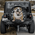 thumbnail image 2 of Lotusprinthandmade Bulldog Crack Spare Tire Cover With Backup Camera Hole 6 Sizes, 2 of 8