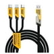 thumbnail image 1 of Cable De Carga Usb De Triple Conector Cargador Rápido Cable De Carga Duradero Para Teléfonos, Tabletas Y Más, 1 of 8
