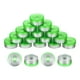 thumbnail image 1 of Uxcell Tapas Flip Off de 20 mm 200PCS Sellos Sin Bisel Tapas Flip Off para Frascos de Vidrio Botellas Liofilizadas, Verde/Plata, 1 of 6