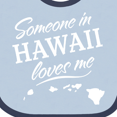 thumbnail image 4 of Inktastic Someone in Hawaii Loves Me Boys or Girls Baby Bib, 4 of 4