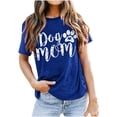 thumbnail image 3 of Fiudx Ofertas Flash Artículos En Oferta Tops con Estampado de Moda para Mujer, Blusa de Manga Corta, Camisetas Divertidas con Cuello Redondo, 3 of 3