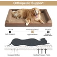 thumbnail image 3 of Washable Dog Beds for Extra Large Dogs, Orthopedic Dog Bed Extra Large, Big Dog Couch Bed with Removable Washable Cover, Waterproof Lining and Nonskid Bottom, Egg-Crate Foam Pet Sofa Bed, 3 of 5