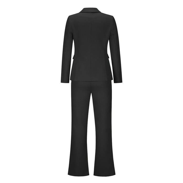 ZHAGHMIN Pants Sets Women 2 Piece Outfits Women'S Fashion Autumn Winter  Suit Jacket Casual Wide Leg Pants Korean Velvet Suit Formal Pants Suits For