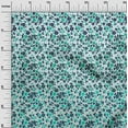 thumbnail image 3 of oneOone Cotton Flex Turquoise Blue Fabric Florals Sewing Material Print Fabric By The Yard 40 Inch Wide, 3 of 5