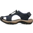 thumbnail image 1 of New Summer Men Sandals Leather Hiking Shoes Anti-slip Slippers Closed Toe Beach, 1 of 5