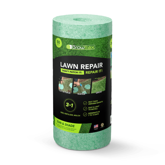 GrowTrax 50-ft. x 1-ft. Sun & Shade, Tall Fescue Mixture Grass Seed