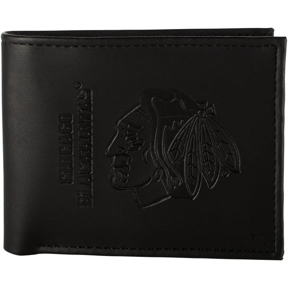 Men's Black Chicago Blackhawks Hybrid Bi-Fold Wallet