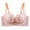 16-Pink, variant on YWDJ Comfy Bras for Women Back Closures Bras Wireless Sleep Bras Adjustable Straps Full Coverage Push up Hollow Comfy Bras Padded Wide Strap Bras Wrap Lounge Bras Purple L