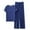 Blue, variant on SwiftWear Pajamas Women's Cotton Short Sleeve Sleepwear Pullover Pj Sets Soft Loungewear Casual Pajama Set for Women 2025