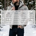 thumbnail image 3 of Mens Fleece Jacket Hooded Full Zip Faux Leather Trim Warm Soft Winter Coat with Pockets Winter Outdoor Casual Work Travel Wear, 3 of 6