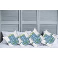 thumbnail image 6 of Ambesonne Hamsa Throw Pillow Cover 4 Pack, Mysticism Koi Fish, 16", Blue Green Yellow, 6 of 6