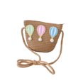 thumbnail image 3 of Seyurigaoka 2Pcs Little Girls Summer Cute Hat Bag Sets, Colorful Balloon Decoration High Top Anti-Dust Cap + High Capacity Messenger Bag, 3 of 6