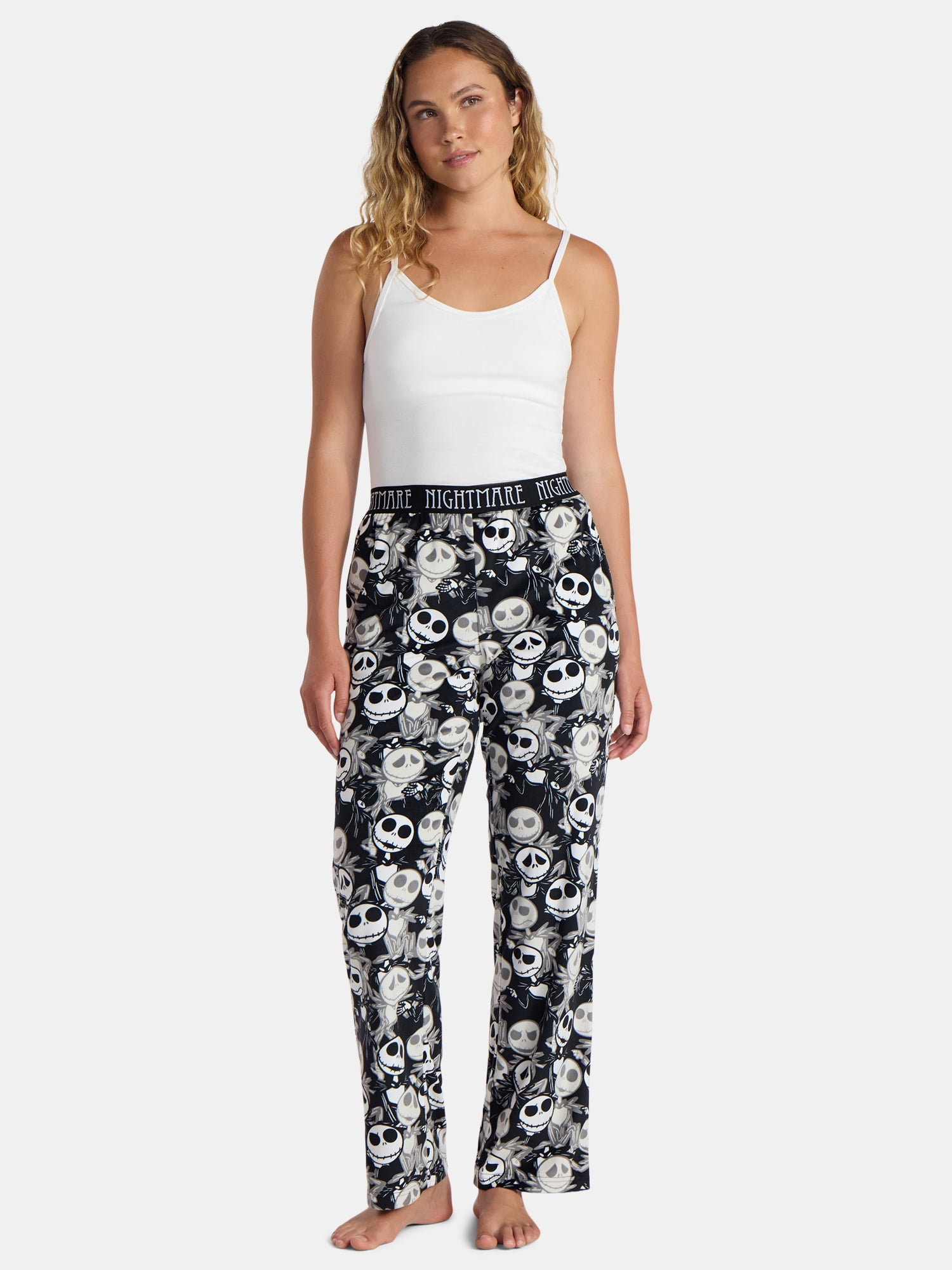Nightmare Before Christmas Women’s Velour Sleep Pants, Sizes XS-3X