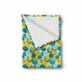 thumbnail image 2 of Geometric Soft Flannel Fleece Blanket, Aqua and Earth Tones Nested Circles and Dots Interlacing Shapes Repeating Pattern, Cozy Plush for Indoor and Outdoor Use, 50" x 60", Multicolor, by Ambesonne, 2 of 6