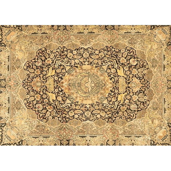 Ahgly Company Indoor Rectangle Persian Brown Traditional Area Rugs, 8' x 12'
