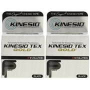 Kinesio Tex Gold FP Tape TWO Rolls 2" x 16.4' Black