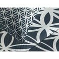 thumbnail image 4 of Ambesonne Abstract Quilted Bedspread Set 3 Pcs, Retro Ombre Curves, Queen Size, Petrol Blue and White, 4 of 5